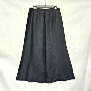 Harold's Black 100% Acetate Flare Maxi Skirt Size 12